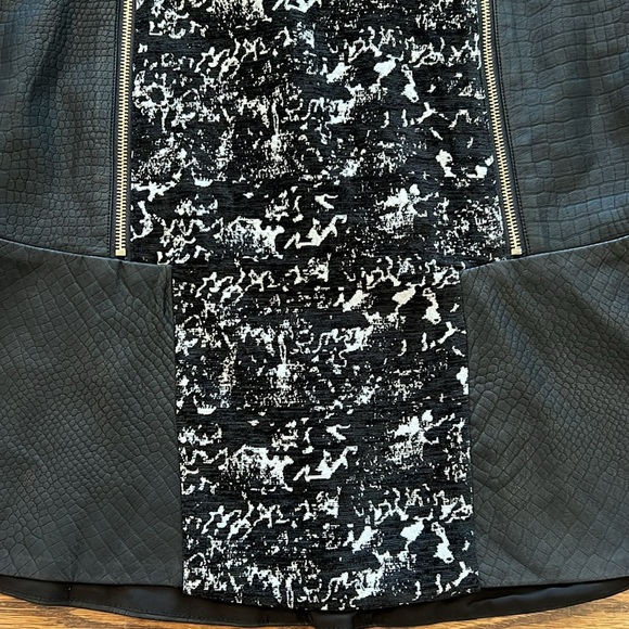 W118 by Walter Baker Cindy skirt faux black crock and tweed - Picture 6 of 11